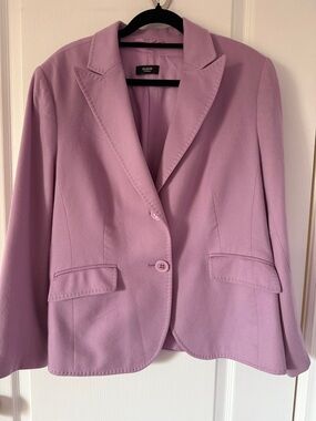 BASLER 100% Cashmere Blazer, Italian Fabric, Lavender, EU42/USL